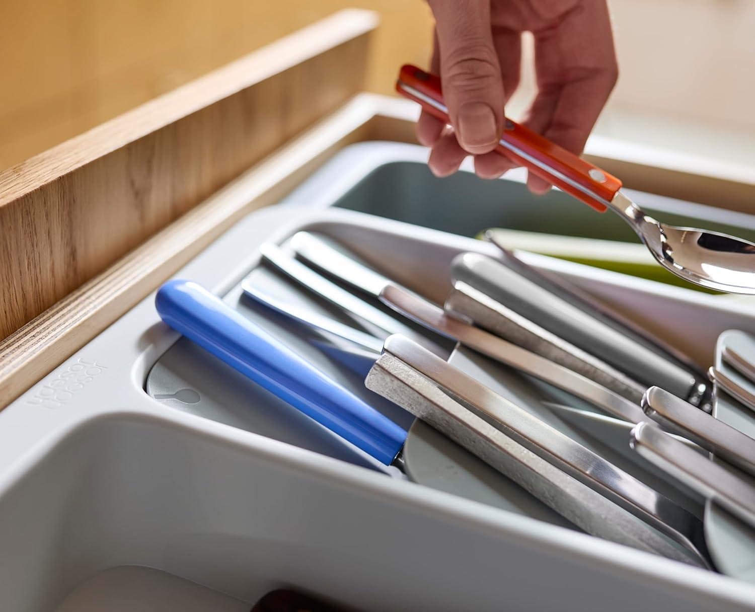 image:imageJoseph Joseph DrawerStore Expanding Utensil and Gadget Organizer Expandable Tray for Kitchen Drawer Recycled PlasticFlatware Utensils Organizer