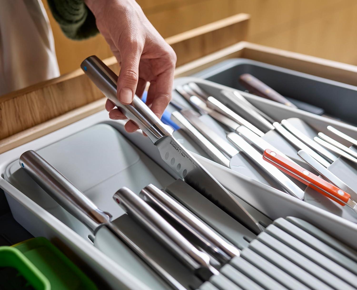 image:imageJoseph Joseph DrawerStore Expanding Utensil and Gadget Organizer Expandable Tray for Kitchen Drawer Recycled PlasticFlatware Utensils Organizer