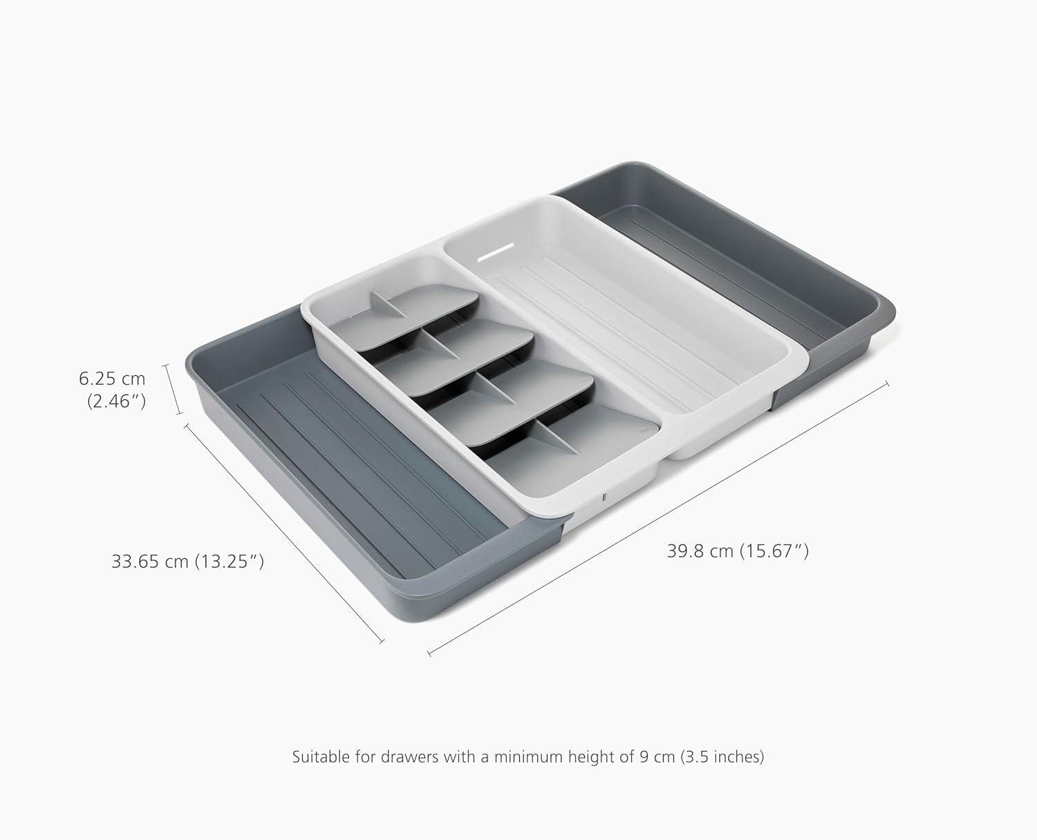 image:imageJoseph Joseph DrawerStore Expanding Utensil and Gadget Organizer Expandable Tray for Kitchen Drawer Recycled PlasticFlatware Utensils Organizer