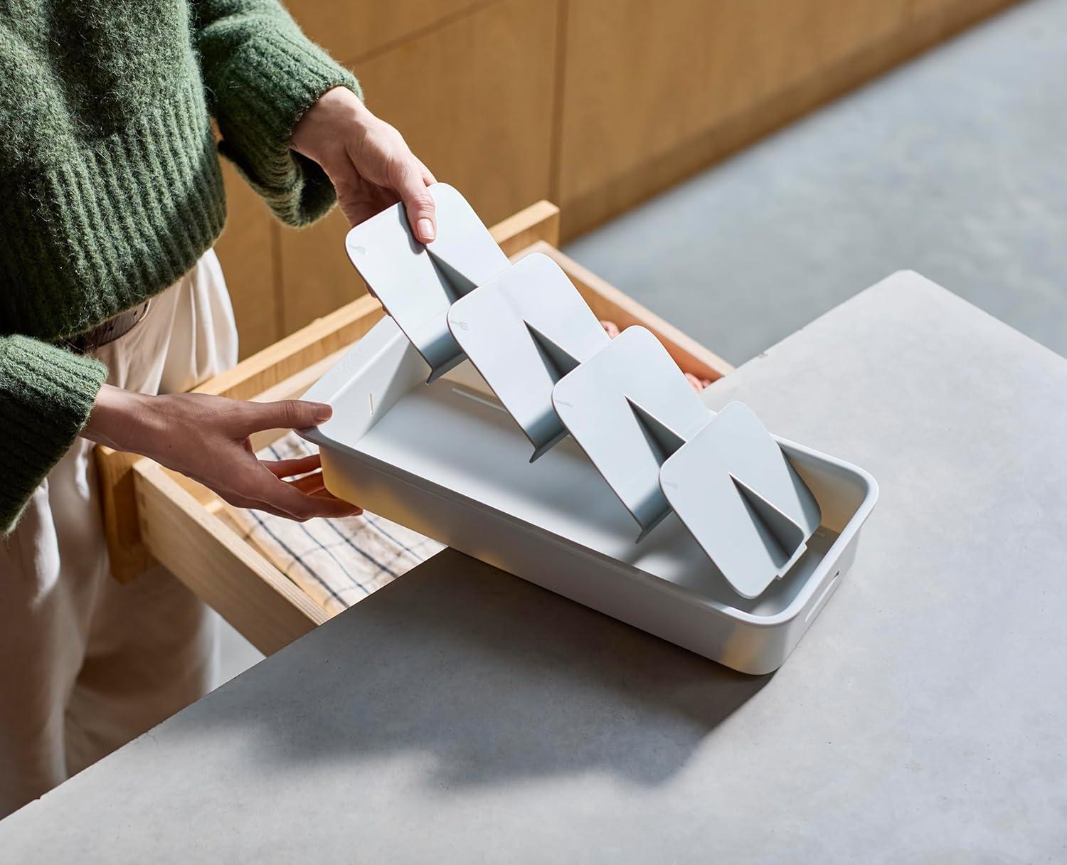image:imageJoseph Joseph DrawerStore Expanding Utensil and Gadget Organizer Expandable Tray for Kitchen Drawer Recycled PlasticFlatware Organizer