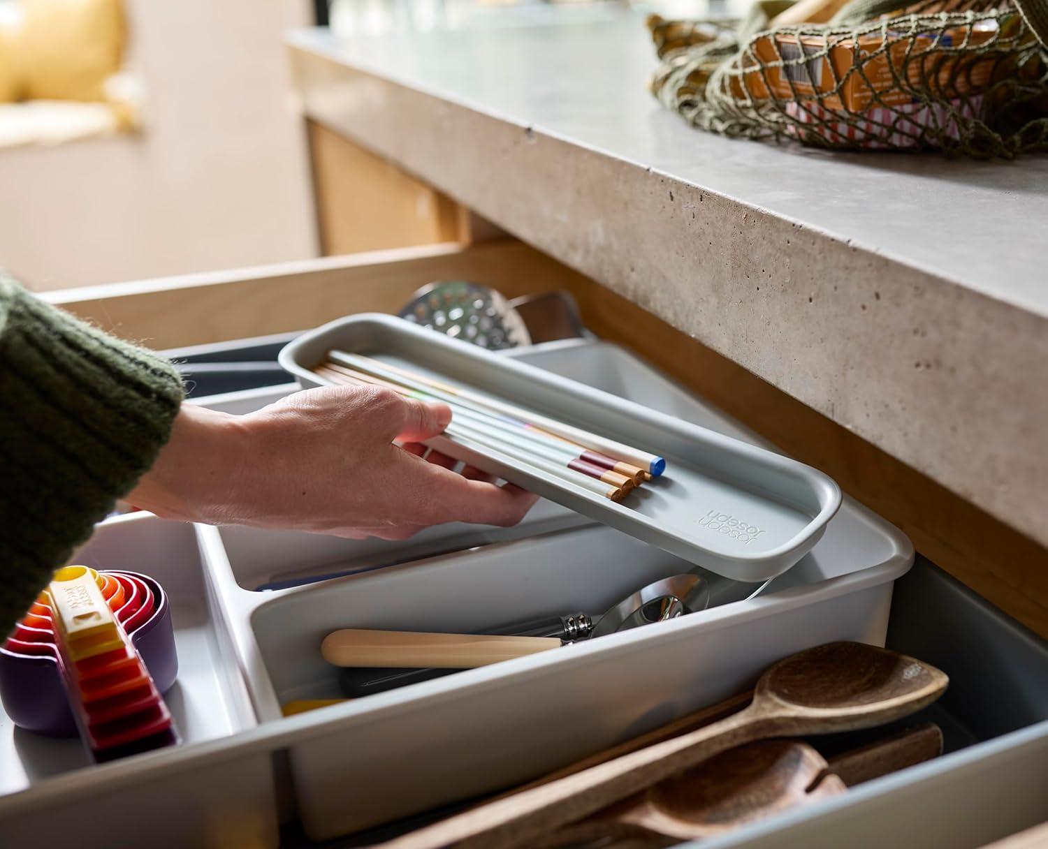 image:imageJoseph Joseph DrawerStore Expanding Utensil and Gadget Organizer Expandable Tray for Kitchen Drawer Recycled PlasticFlatware Organizer
