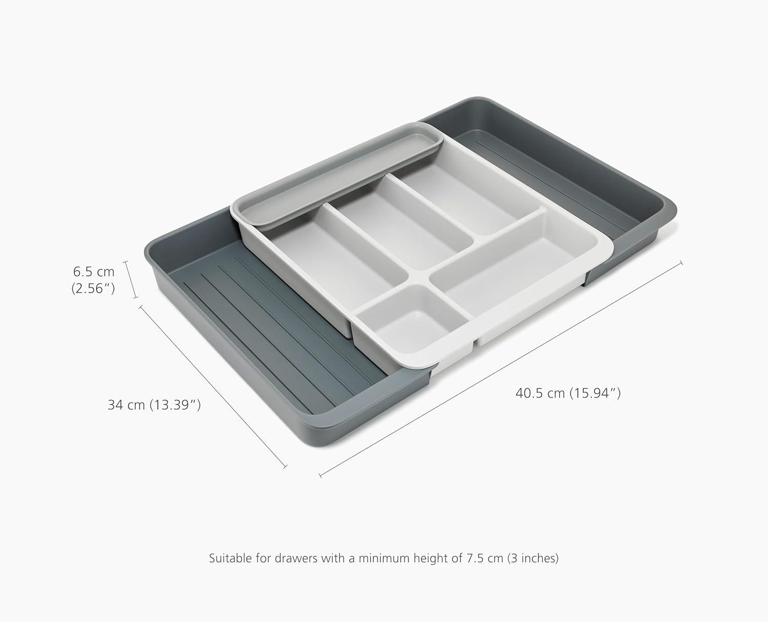 image:imageJoseph Joseph DrawerStore Expanding Utensil and Gadget Organizer Expandable Tray for Kitchen Drawer Recycled PlasticFlatware Organizer