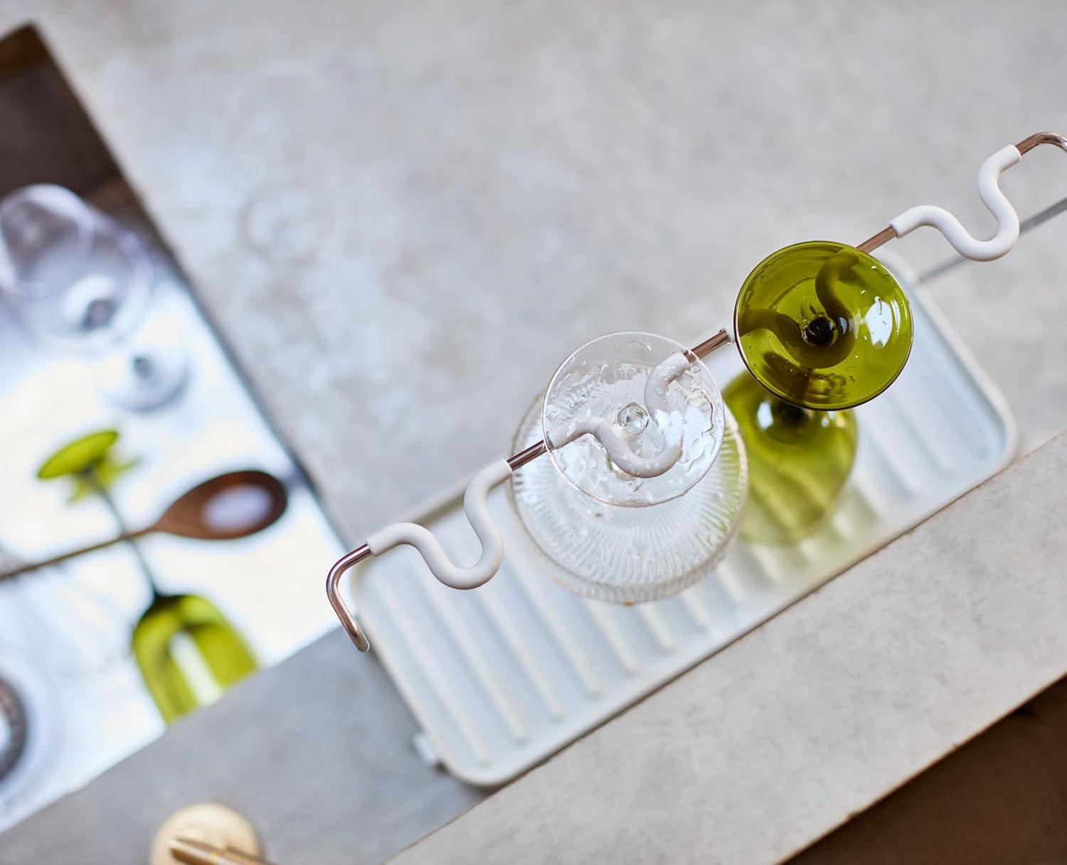 image:imageJoseph Joseph DrySmart Folding Stemmed Wine Glass Drying Rack SpaceSaving Draining Board Organizer Made from Recycled PlasticWine Glass