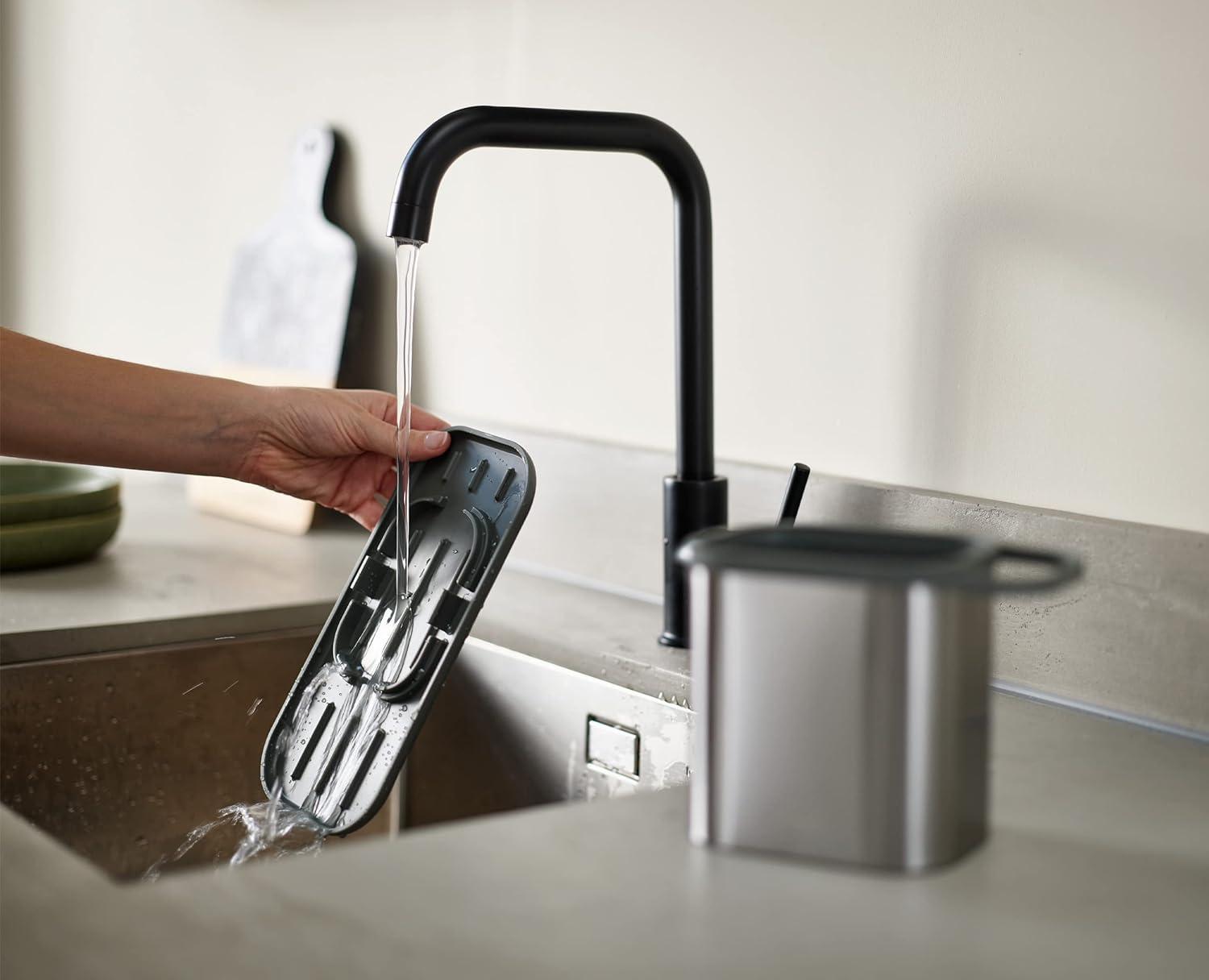 image:imageJoseph Joseph Duo Under Sink Storage Plastic GraySteel