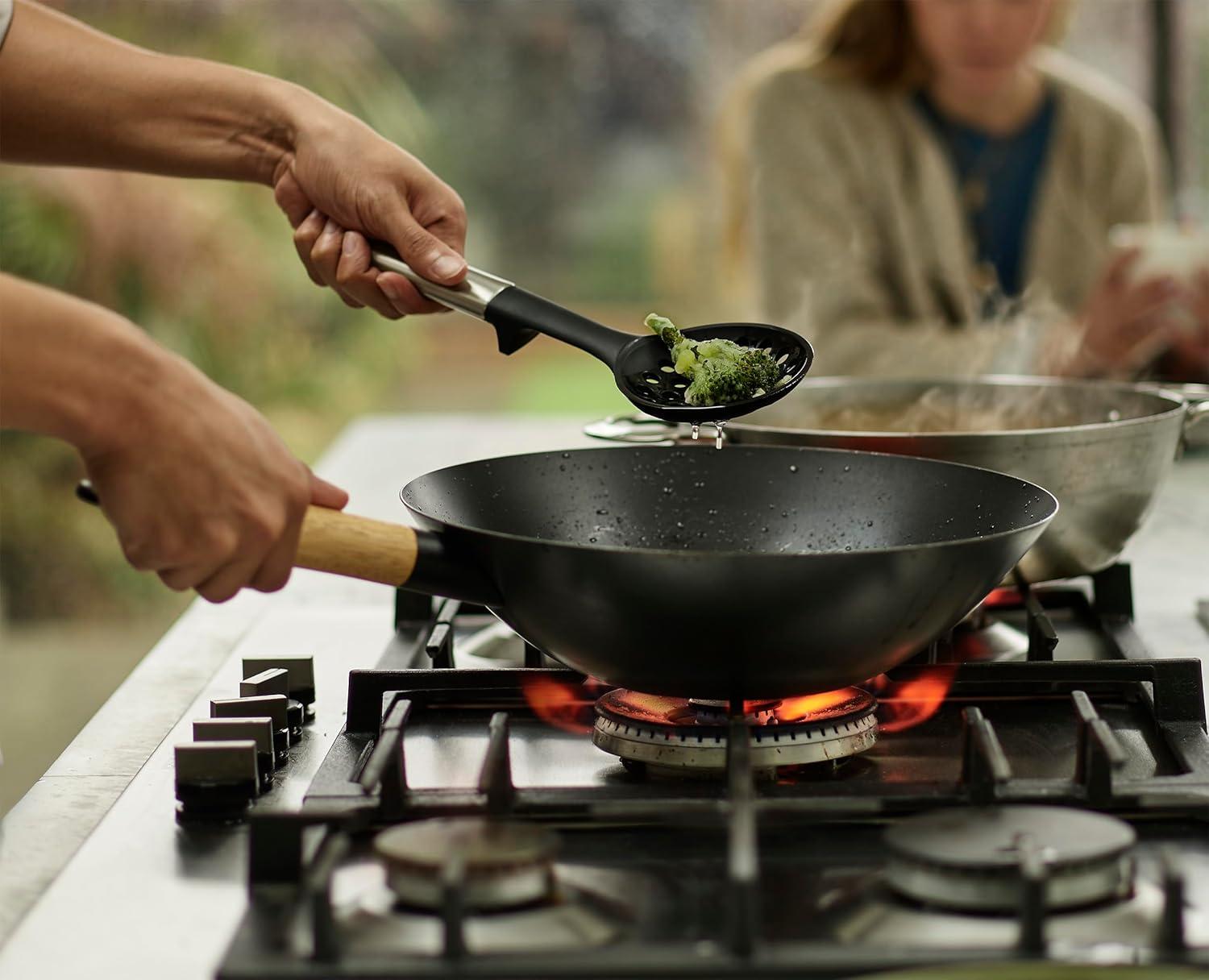 image:imageJoseph Joseph Elevate Fusion 3Piece Silcone Kitchen Utensil Compact Stand BPA Free Heat Resistant Non Stick Utensil Set Weighted Stainless Steel Handles5 utensils