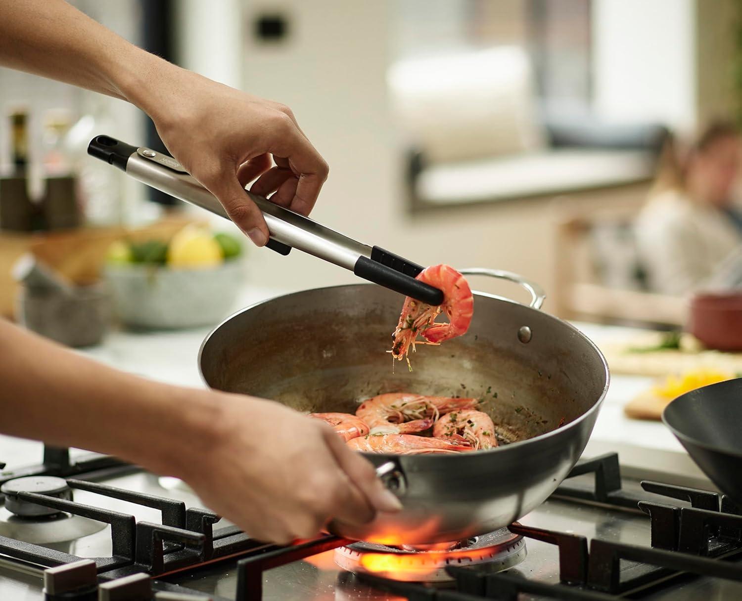 image:imageJoseph Joseph Elevate Fusion Set of 2 Silicone Tongs with Integrated Tool Rests Stainless SteelSingle