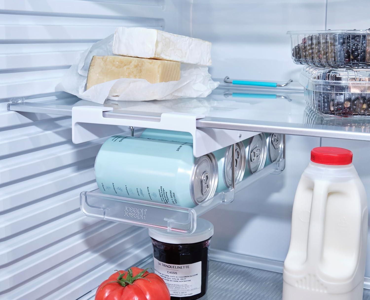 image:imageJoseph Joseph FridgeStore Egg Storage Caddy Holds 12 Eggs EasyAccess Handle and Wheels BPAFree Fridge Organizer2 piece Can Holder