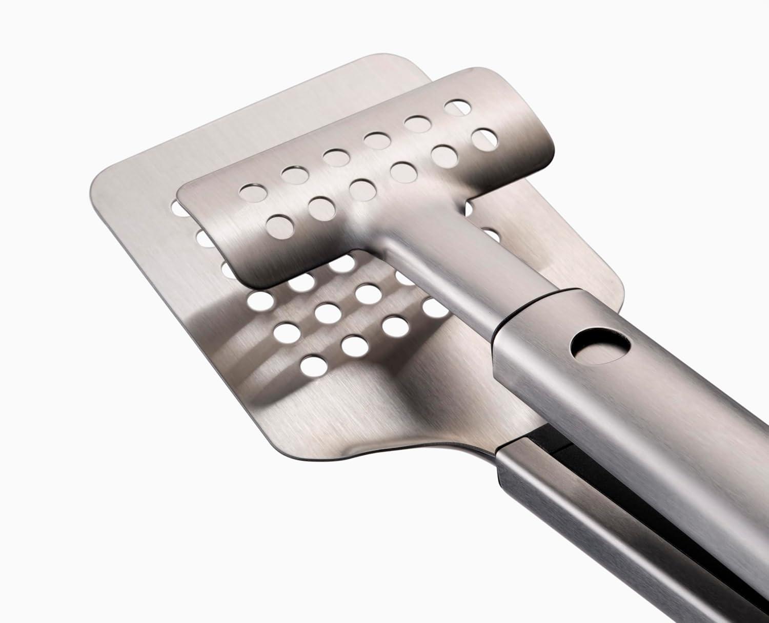 image:imageJoseph Joseph GrillOut Silicone BBQ Basting Brush with Stainless Steel Handle HighHeat Resistant Bristles Retractable for compact storage EasyCleanTurner Tongs