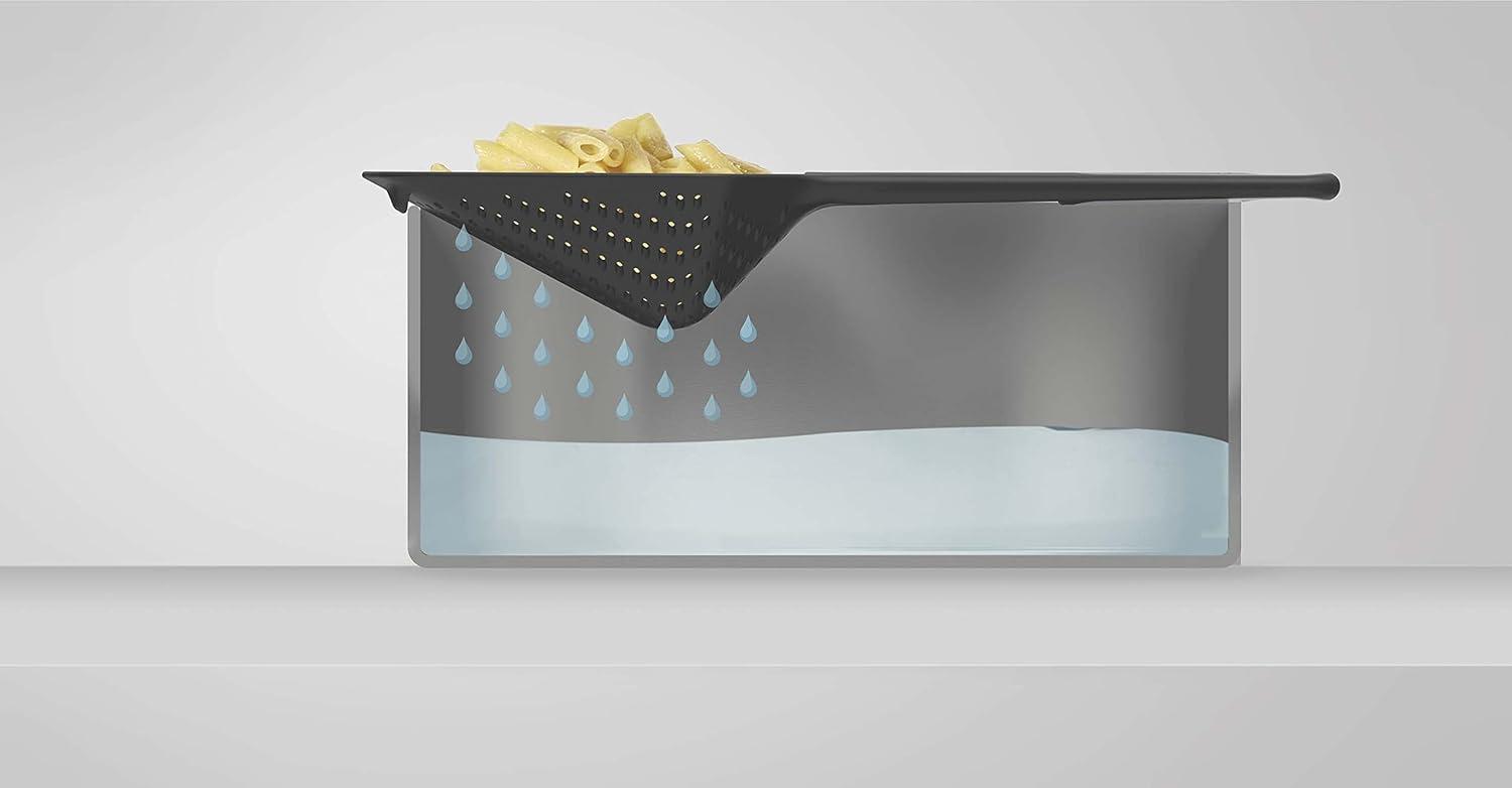 image:imageJoseph Joseph Scoop Plus Colander Spoon DrainerStrainer Scoop Drain and Serve heat resistant up to 200C 392F Dishwasher safe Large BlackGrayGreen