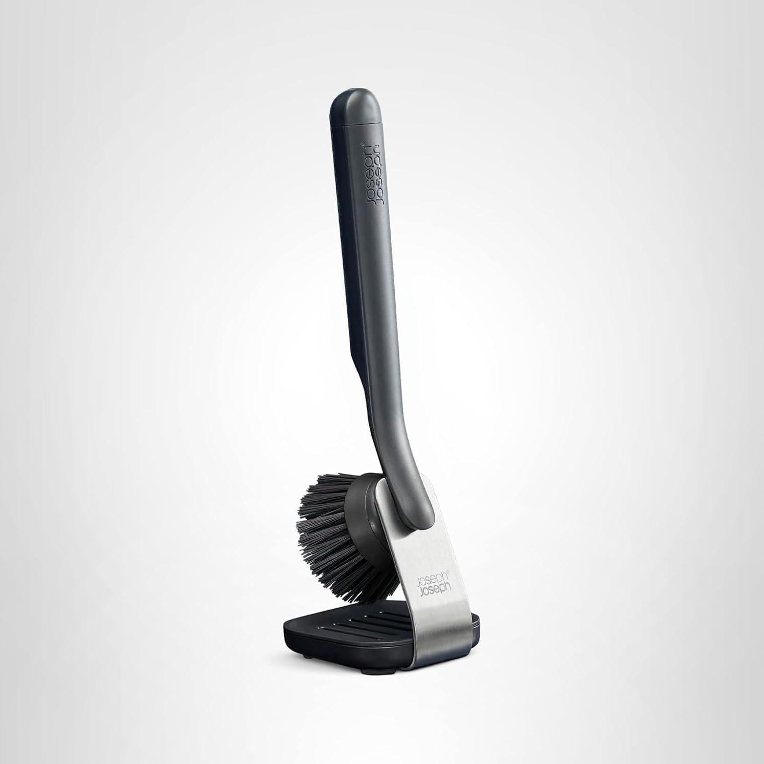 image:imageJoseph Joseph SinkTech Dish Brush with Replacement Head Durable Bristles Easy to ReplaceWith Stand