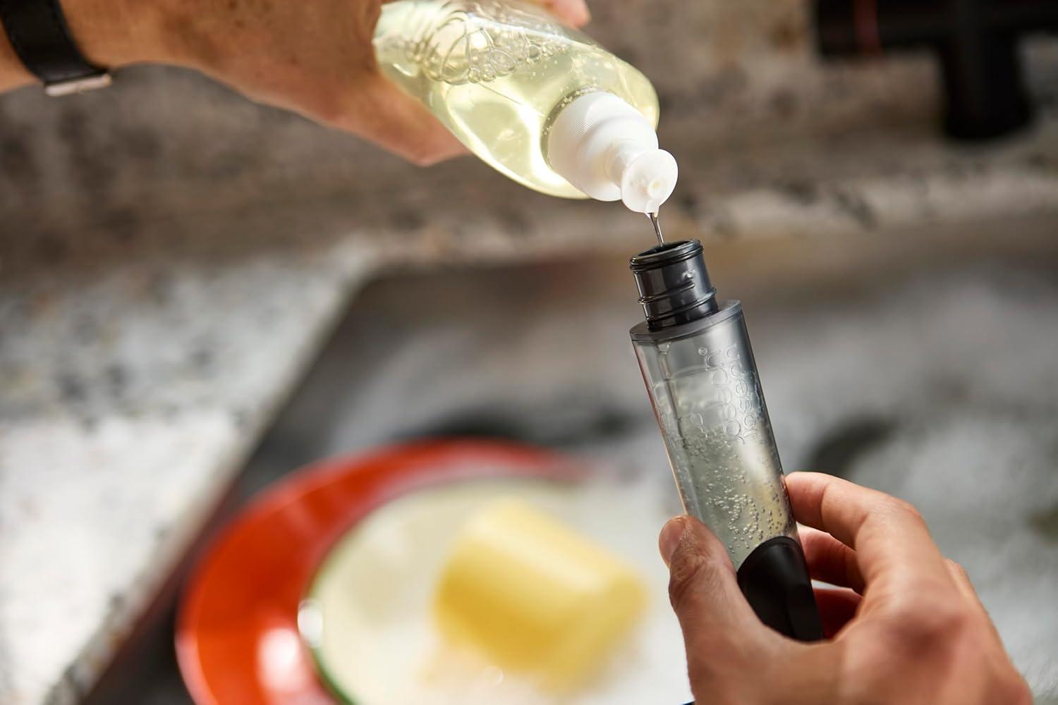 image:imageJoseph Joseph SinkTech Refillable SoapDispensing Dish Brush with Stainless Steel Storage Stand Drip TraySoap dispensing Brush