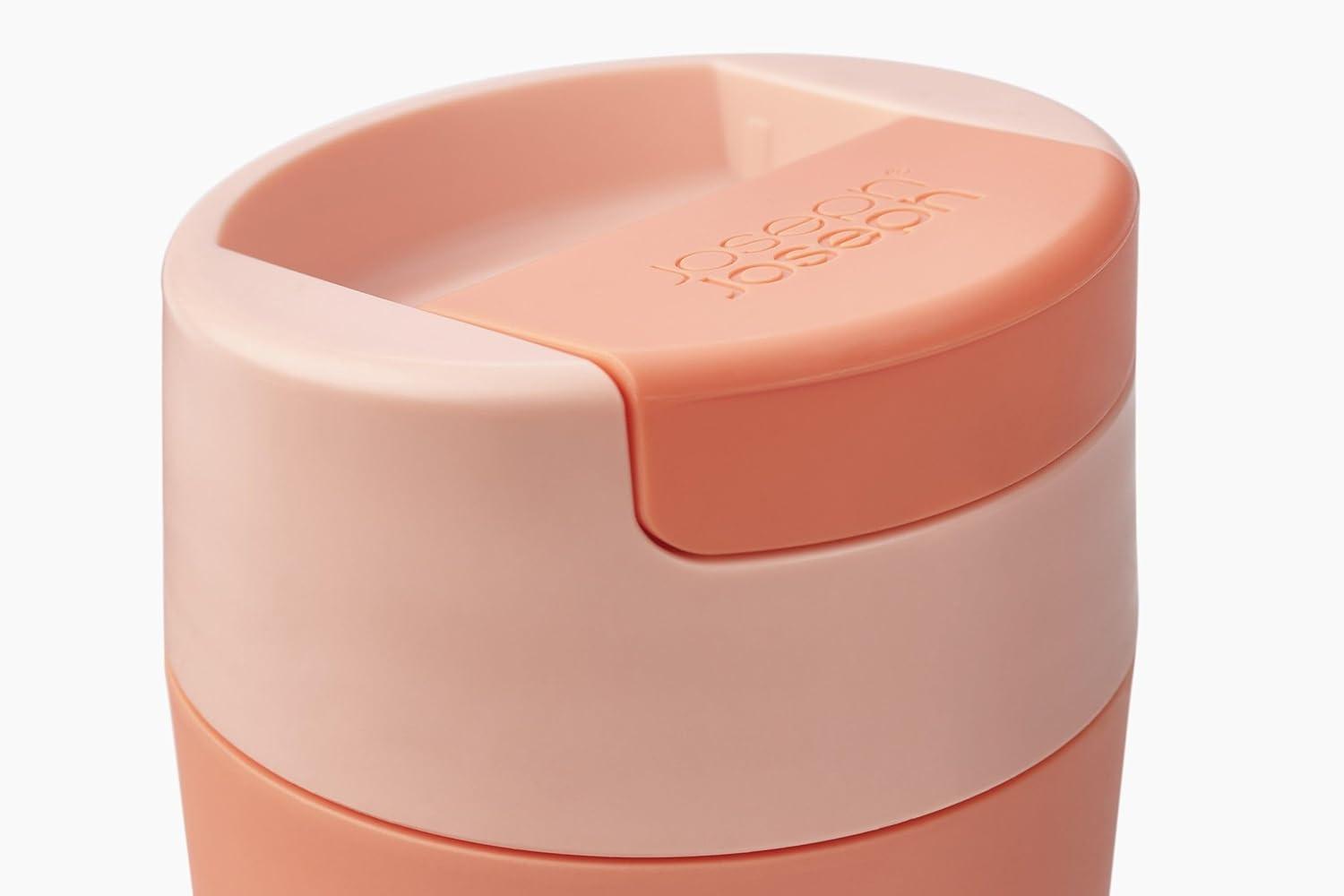 image:imageJoseph Joseph Sipp Travel Coffee Mug with Fliptop Cap 340 ml 12 fl oz BlueCoral