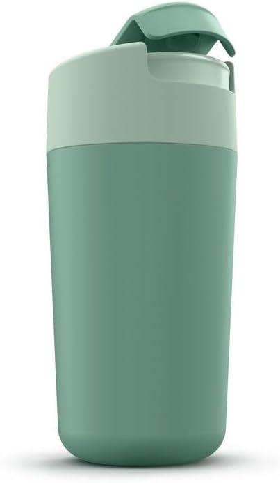 image:imageJoseph Joseph Sipp Travel Coffee Mug with Fliptop Cap 340 ml 12 fl oz BlueGreen