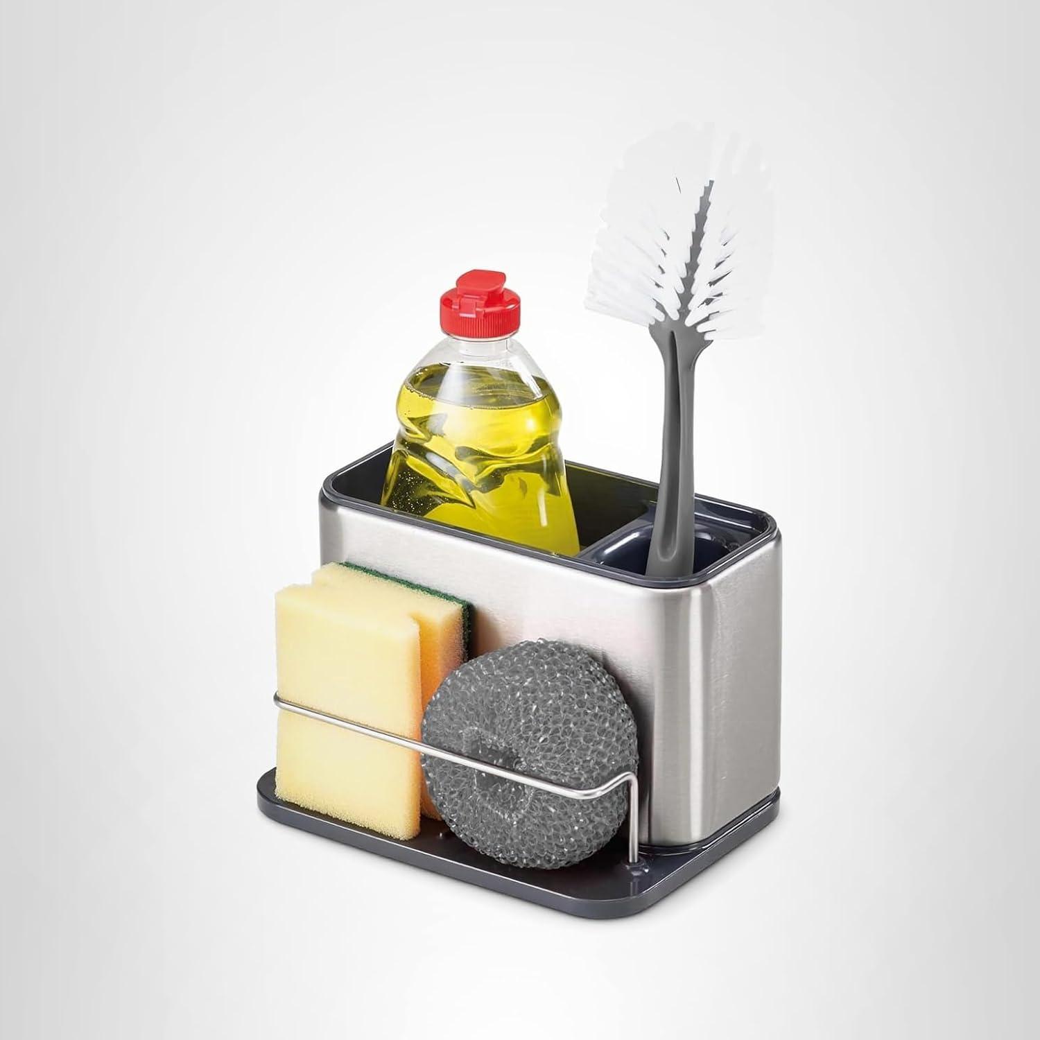 image:imageJoseph Joseph Surface Stainless Steel Caddy Sink Area Organizer and Sponge Holder StoneGray