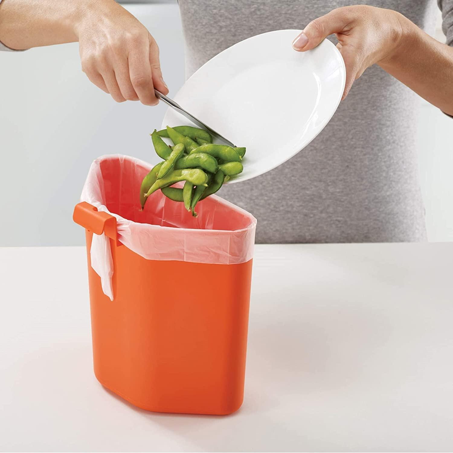 image:imageJoseph Joseph Totem Max 60 Liter1585 Gallon Waste Separation and Recycling Kitchen Trash Can with Odor Filter and Removable Compost Food Waste Caddy BlackStone