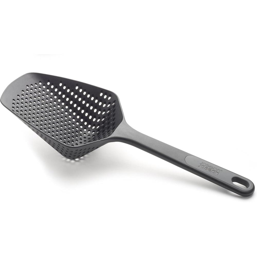 image:imageJoseph Joseph Scoop Plus Colander Spoon DrainerStrainer Scoop Drain and Serve heat resistant up to 200C 392F Dishwasher safe Large BlackBlack