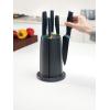 Joseph Joseph 10527 Elevate Knives Carousel Knife Set with Rotating Storage Stand, 6-piece, Black (updated)(Opal)