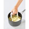 Joseph Joseph 20140 Easy-Mash Plastic Potato Masher Ergonomic with Non-slip Grip and Pan-scraping Edges Dishwasher Safe, One-size, White