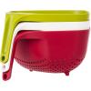 Joseph Joseph 40092 Square Colander, Medium, White(Red)