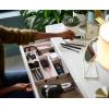 Joseph Joseph 75003 Viva Makeup Cosmetic Storage Organizer with Drawer, Small, Shell(7pc Organiser)