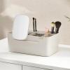 Joseph Joseph 75005 Viva Makeup Cosmetic Storage Organizer with Drawer, Large with Mirror, Shell, Cream(Large Organiser)