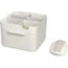 Joseph Joseph 75005 Viva Makeup Cosmetic Storage Organizer with Drawer, Large with Mirror, Shell, Cream(Mirror + Organiser)