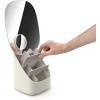 Joseph Joseph 75005 Viva Makeup Cosmetic Storage Organizer with Drawer, Large with Mirror, Shell, Cream(Pedestal Organiser)
