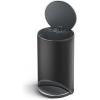 Joseph Joseph Arc 10L/2.6 Gallon Slimline Pedal Bin with Easy Push Pedal, Liner Pocket, Soft-Close Lid, Fingerprint-Proof, Removable Inner Bucket, Carbon Black(Black)