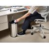 Joseph Joseph Arc 10L/2.6 Gallon Slimline Pedal Bin with Easy Push Pedal, Liner Pocket, Soft-Close Lid, Fingerprint-Proof, Removable Inner Bucket, Carbon Black(Stainless Steel)