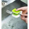 Joseph Joseph BladeBrush Knife and Cutlery Cleaner Brush Bristle Scrub Kitchen Washing Non-Slip, One Size, Green(Gray)