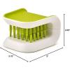 Joseph Joseph BladeBrush Knife and Cutlery Cleaner Brush Bristle Scrub Kitchen Washing Non-Slip, One Size, Green(Green)