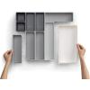 Joseph Joseph Blox 10 Piece Plastic Storage Trays Organizer Grey