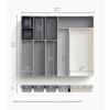 Joseph Joseph Blox 10 Piece Plastic Storage Trays Organizer Grey