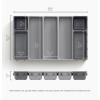 Joseph Joseph Blox 10-Piece Storage Tray Set for Cosmetics, Stationery, Flatware and Utensils, Drawer Organizer, Recycled Plastic(7 piece)
