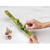 Joseph Joseph CleanForce Garlic Press – Garlic Mincer with Trigger-Operated Wiper Blade & Handy Cleaning Tool, Green