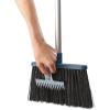 Joseph Joseph CleanStore Wall-Mounted Adjustable Long Handle Broom Sweeper with Dust-Shield Storage, Indoor Sweeping Floor Brush with Soft Bristles and Comb(Broom)