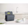Joseph Joseph Compo 4 Easy-Fill Compost Bin Food Waste Caddy with Adjustable Air Vent, 1 gallon / 4 liters, Stone(Graphite)