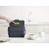 Joseph Joseph Compo 4 Easy-Fill Compost Bin Food Waste Caddy with Adjustable Air Vent, 1 gallon / 4 liters, Stone(Graphite)