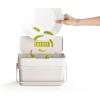 Joseph Joseph Compo 4 Easy-Fill Compost Bin Food Waste Caddy with Adjustable Air Vent, 1 gallon / 4 liters, Stone(Stone)