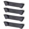 Joseph Joseph Cupboard Store – Set of 4 Pot and Pan Lid Holders Self Adhesive Wall Mount Storage Organizer, Suitable for Lids Up to 9 in , 3M VHB Tape Included, Gray(Gray)