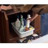 Joseph Joseph CupboardStore Large Easy-Access Wheeled Storage Caddy – Under-Sink Kitchen Organizer, Made from Recycled Plastic(Large)