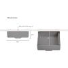 Joseph Joseph CupboardStore Under Shelf Drawer Kitchen Cabinet Storage Organizer, Space Saving, Gray/ White(1 Count)