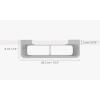 Joseph Joseph CupboardStore Under Shelf Storage Plastic Wrap, Film, Foil and Bag Space Saving Cabinet Organizer | Plastic Wrap, Foil, Bag