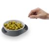 Joseph Joseph Double Dish Pistachio and Snack Serving bowl with Food Waste Compartment, BPA-Free – Grey(Gray)