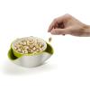 Joseph Joseph Double Dish Pistachio and Snack Serving bowl with Food Waste Compartment, BPA-Free – Grey(Green/White)