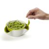 Joseph Joseph Double Dish Pistachio and Snack Serving bowl with Food Waste Compartment, BPA-Free – Grey(Green/White)