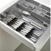 Joseph Joseph DrawerStore Compact Utensil Organizer For Kitchen Drawer Silverware, Flatware Tray, Small, Grey(Flatware & Utensils Organizer)