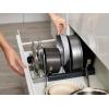 Joseph Joseph DrawerStore Cookware Organizer, Baking Tray Rack, Space Saving Storage for Pans, Lids, Cutting Boards(Pots & Pans)