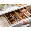 Joseph Joseph DrawerStore Expanding Silverware, Flatware, Utensil & Gadgets Organizer, Expandable in Drawer Space Saving Tray, Bamboo(Cutlery & Utensils Organiser)