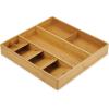 Joseph Joseph DrawerStore Expanding Silverware, Flatware, Utensil & Gadgets Organizer, Expandable in Drawer Space Saving Tray, Bamboo(Cutlery & Utensils Organiser)